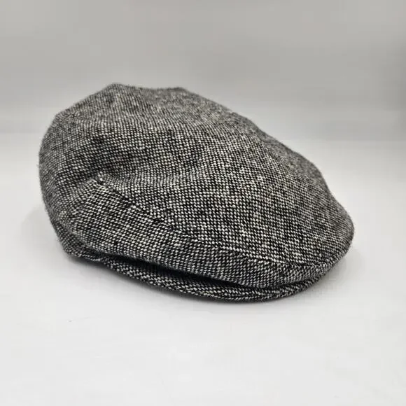 Vintage Irish Donegal Tweed Flat Cap Handcrafted Wool Hat Made in Ireland Sz 7 - Picture 1 of 5